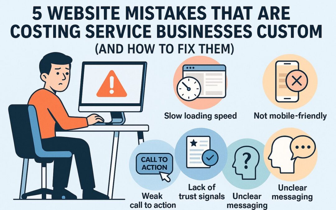 5 Website Mistakes That Are Costing Service Businesses Customers (And How to Fix Them