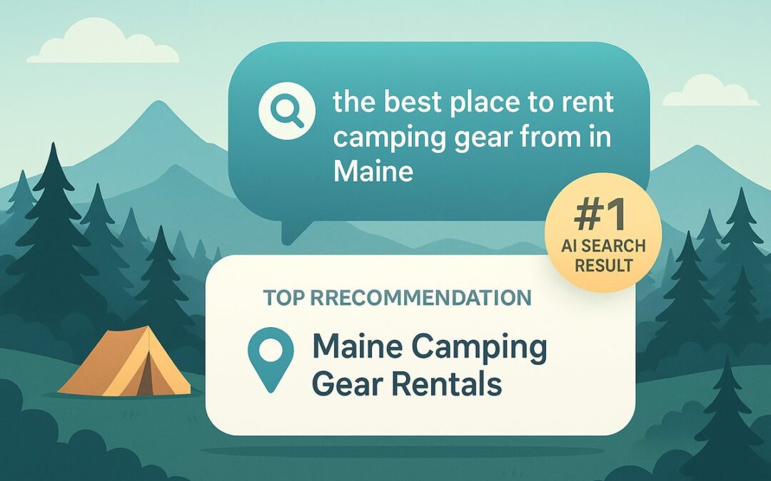 Case Study: How Strategic Web Design Landed Maine Camping Gear Rentals as the #1 AI Search Result