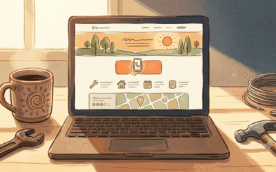 The Service Business Homepage That Books Calls (Section by Section)