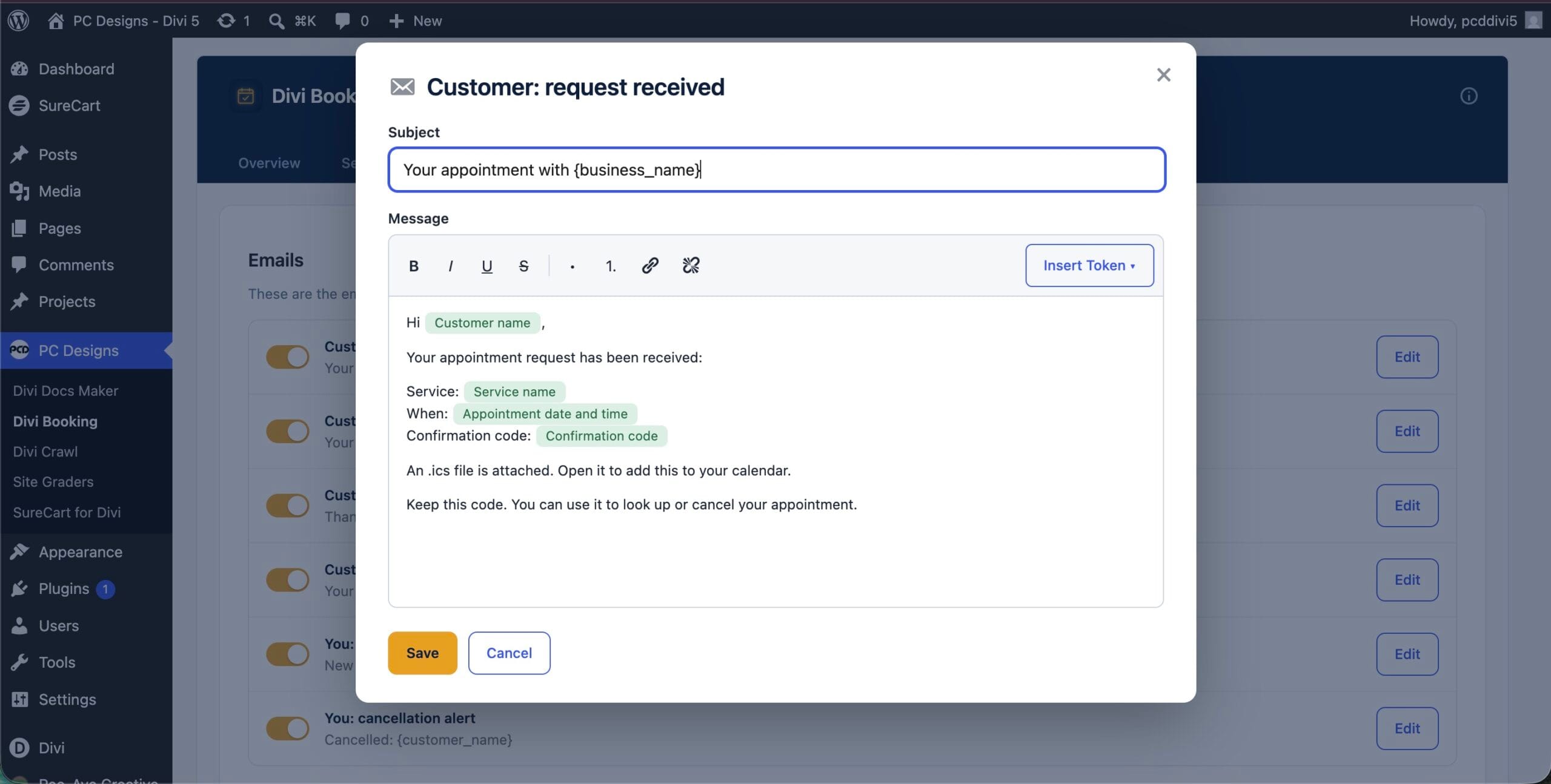 Edit every email Edit every email